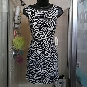 Zebra print dress.
